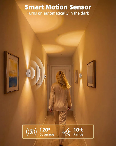 4000mAh 3 12 1 Pack) EZVALO Battery Operated Wall Sconce with Motion Sensor, Rechargeable Wall Light, Color