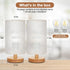 Set 2 3000K A15 Set 2, 9" Fenmzee Small Lamps of - Inline Control, Bedside Table Lamp for Bedroom with LED Blub, Easy