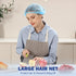 24" 50PCS LEOBRO Hair Net, Hair Nets for Food Service Workers, Hairnets for Foodservice, Kitchen Hair Nets for Women