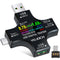 YOJOCK USB C Tester, USB Power Meter 2 in 1 Digital Multimeter, 3.6-32V Voltage and Current Tester