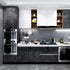 YENHOME Black Contact Paper for Countertops - Waterproof 24"X200" Self Adhesive Black Marble Wallpaper for Kitchen and