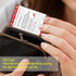 Set Emergency Contact Medical Alert Card with Writable Panel and Lanyard