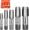 HORUSDY 5-Piece NPT Pipe Tap Set, Includes Sizes 1/8", 1/4", 3/8", 1/2", and 3/4"