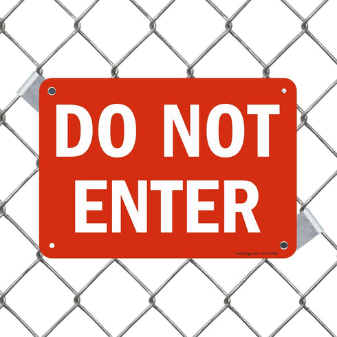 SmartSign "Do Not Enter" Sign, 7" x 10" Plastic