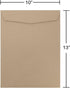 JAM PAPER 10 x 13 Open End Catalog Premium Envelopes - Brown Kraft Paper Bag - 25/Pack