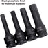 3/8 Inch 4/5/6/7/8/10/12 MM Set, 7 Drive Hex Bits Impact Allen Socket Piece Cr-Mo One-Piece Construction Metric Hex