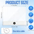 Generic 3 Smart Led Reading Light, Book Light Treasure Box, Rechargeable Clear LED Flat Reading Light with Colors