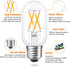 E26 Bulb 40W 4W, 2700K, Dimmable 400lm T14 T45 Bulbs 3 Pack Vintage LED Light Equivalent, Energy Efficient Warm White