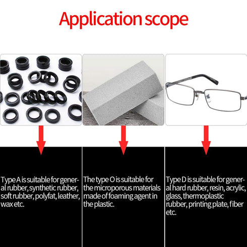 Hardness Tester Meter: Shore Type A/O/D Rubber Tire Durometer Hardness Tester Meter 0-100