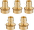 EFIELD Pex-A 1/2"x 1/2" Female NPT Adapter, Full Flow Expansion Brass Fitting, ASTM F1960, Pack of 5 (PEX1960026-5PCS)