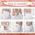 12Pcs Tall Cake Boxes with Window, 12x12x12 Inches, White Disposable Carrier Container for Multi-Layer Cakes, Bakery