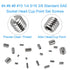 380Pcs 19 Sizes #4-40 to 3/8"-16 UNC Standard SAE Hex Socket Set Screws with 7pcs Hex Keys, Stainless Steel