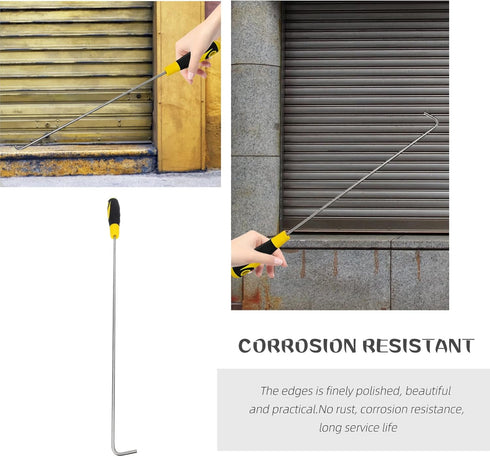 Zerodeko Manhole Cover Hook - 59cm Manhole Pull Lift Hook Tools