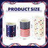 3 4th Baquler Pcs Independence Day Flameless Projector Candle with Remote Timer - American Flag Patriotic Projector