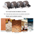 Mini Fixed Caster Wheels 1 Inch, Low Profile Small Casters with Screws for Furniture Rolling Cabinet Sliding Door