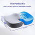 Tailbone Gel Infused High Dense Memory Foam Seat Cushions for Office Chair, Car, Wheelchair-Coccyx Seat Cushion