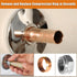 Compression Sleeve Puller Tool, Remove Nut & Ferrule of Pipe 03943, Sleeve Remover for 1/2 Compression Fittings