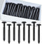 QincLing 60Pcs 3 Inch Vinyl Shutter Fasteners, Black Window Shutter Panel Pegs Shutter