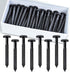 QincLing 60Pcs 3 Inch Vinyl Shutter Fasteners, Black Window Shutter Panel Pegs Shutter