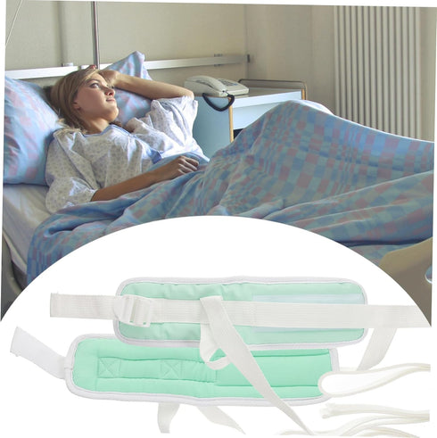 2Pcs Wrist Strap Bundling Belt for Patient Care Lightweight and Portable Limb for Bedridden Elderly Safety Protection