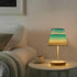 Dimmable ALAZA Beach Shells Table Lamp for Bedroom Desk lamp Bedside Night Lamp with USB Port,Small Lamps with Fabric