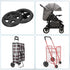 6 Inch 2 MECCANIXITY Dia Shopping Cart Wheels Replacement Pcs Heavy Rubber Foaming Trolley Wheel Repair for Grocery