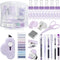 Mini Office Supply Kit - Includes Stapler, Tape Dispenser, Staple Remover, Paper Clips, Scissors, Staples, Pen,