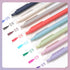 WRITECH Gel Pens Fine Point: Retractable 0.5mm Multicolor Ink 8ct Silent Click No Smear Smudge Extra Smooth Writing Bullet Tip Colored Pen Non Bleed for Journaling Note Taking Drawing by WRITECH