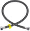 uxcell Faucet Supply Line Connector - G1/2 Female x G1/2 Female 28 Inch Long Braided 304 Stainless Steel Water Supply