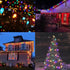 L LAMPOP 50 8 Solar Vintage Christmas String Lights Globe Outdoor Lights LED with Lighting Modes
