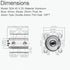 Pneumatic Air Cylinder, 40mm Bore, 25mm Stroke, Thin Double Action Hydraulic Cylinder SDA 40 X 25
