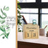 Wooden Blocks Perpetual Calendar with Pen Holder, Natural Pine Wood Desk Organizer