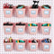 Namalu 12 Pack Peg Board Storage Bins - Square Box Shape with Labels and Hooks for Craft Room Wall Holder, Pink