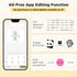 SUPVAN T50M Pro Bluetooth Label Maker with Tape, Wide Waterproof Labels, Versatile App, 40 Fonts, 450+ Icons, Black