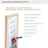 MCS Dry Erase Weekly Planner, 14x30 Natural Framed Calendar Whiteboard for Family Weekly Planning