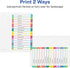 Avery Dividers for 3 Ring Binders - 15 Tabs per Set, Customizable Table of Contents, Multicolor Arched Tabs