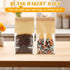 150Pcs 5.1 4.3 11 Inch Packaging QTLCOHD Bakery Bags with Window, x x Brown Paper Bread Bags, Small Tin Tie Tab Lock