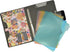 Padfolio Ring Binder with 3-Ring Binder, Color File Folders, Flower Painting PU Leather Organizer, Clipboard (Pink)