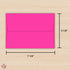 Fuchsia A7 Bright Color Envelopes | 5 1/4 x 7 1/4 Inches for 5x7 Photos, DIY Arts and Crafts, Value Pack of 50