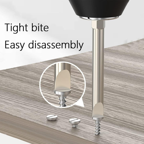 SL2.5 Slotted Screwdriver Bits, 10Pcs Magnetic Flat Head S2 Power Tool, 1/4 Inch Hex Shank 2inch Length