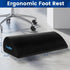 Foot Rest for Under Desk at Work,Office Desk Accessories with Soft Foam and Washable Removable Cover, Foot Stool for Office, Car, Home to Foot Support and Relax Ankles, Black by CloudBliss