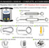 1/16 50M/165FT (50M, 165FT, 80) Wire Rope Kit,String Light Hanging Kit , Outdoor Light Guide Wire, Vinyl Coated