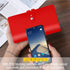 RFID Blocking Leather Business Card Organizer, Holds 96 Cards, Professional Name Card Book, Red