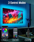 LED Lights for TV Backlight, 13.1ft USB RGB TV Light Strip for 40-65 inch TV, Color Changing with Remote Music Sync