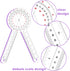 12 Inch Goniometer Transparent Orthopedic Angle Ruler, 360 Degree Protractor for Body Measuring Tape (1)