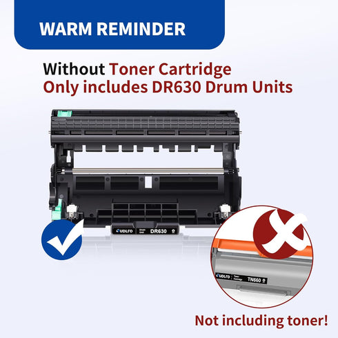 DR630 Drum Replacement (Not Toner) for Brother DR-630 Drum Unit for Brother HL-L2300D HL-L2340DW HL-L2360DW HL-L2380DW