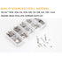 binifiMux 300pcs Assortment Kit of 2-56 Pan Phillips Machine Screws & Hex Nuts, 304 Stainless Steel