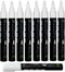 White Liquid Chalk Markers Set, 8 Pack, 6mm Reversible Thick & Chisel Tip, Wet Erase Paint Pens for Blackboard