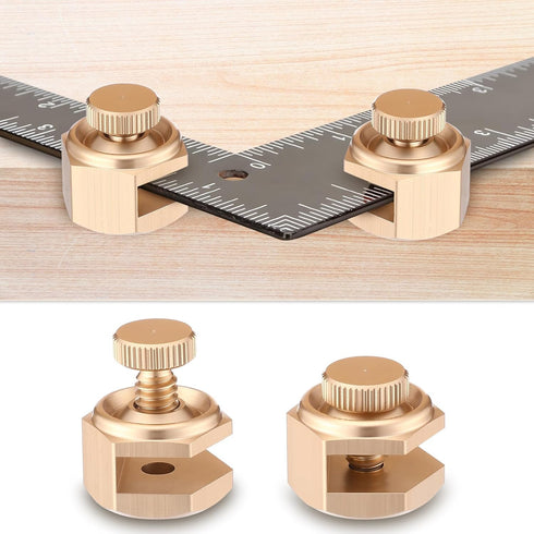 4 Pack Set Stair/Square Gauge for Framing Square, Stair Stringer Layout Tool for Circular Saw, Carpentry Squares