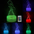 JOCHUI 3D 16 Ballerina Night Light, Ballet Girl Illusion Table Lamp with Colors Remote Control Touch Lamp LED USB Night